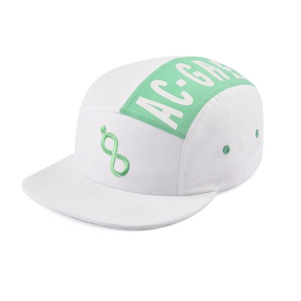white snapback hat