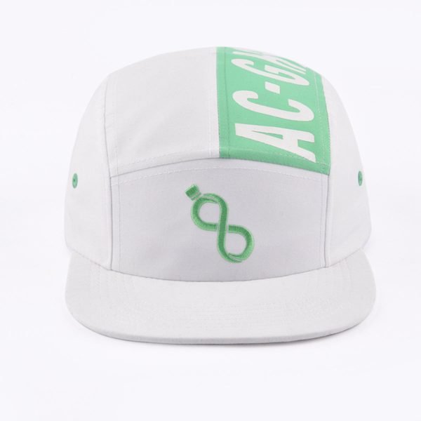 white snapback hat
