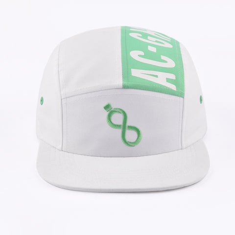 white snapback hat