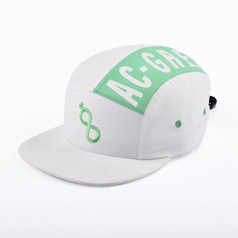 white snapback hat