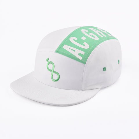 white snapback hat