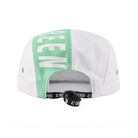 white snapback hat