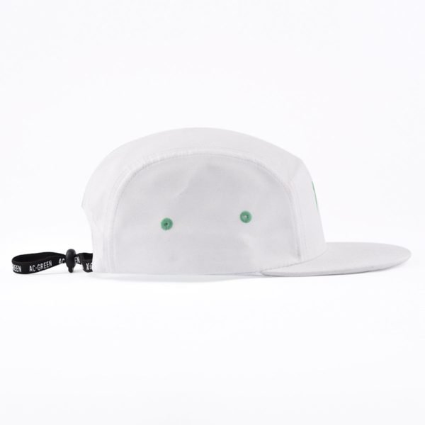 white snapback hat