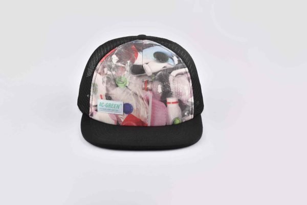black mesh snapback hat